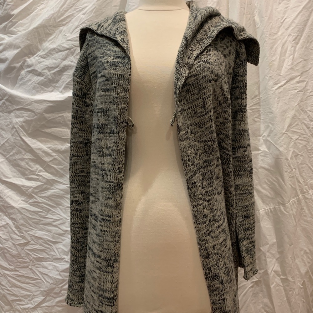 THE LIMITED Grey Belted Cardigan